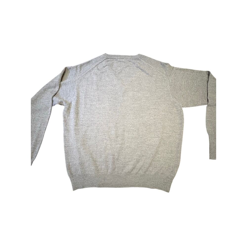 Vintage 1980s Izod Lacoste Gray V-Neck Sweater Men's XL